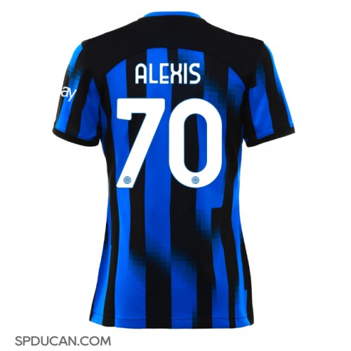 Zenski Nogometni Dres Inter Milan Alexis Sanchez #70 Domaci 2023-24 Kratak Rukav